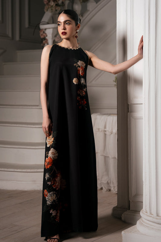 Mina Kashif | Emilie Formals | Koya (Black) - Formal Dress - available at Maria Faisal in UK and USA.