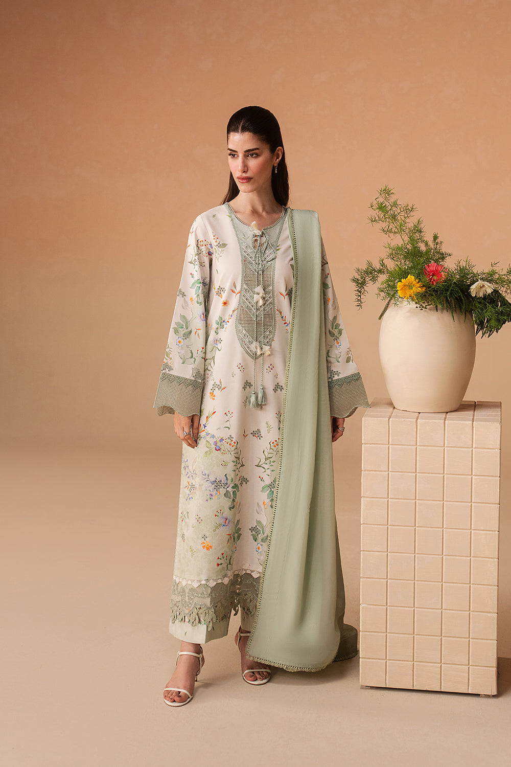 Afrozeh | The Haze 26 | Vesperd - Luxury Dress - available at Maria Faisal in UK and USA.