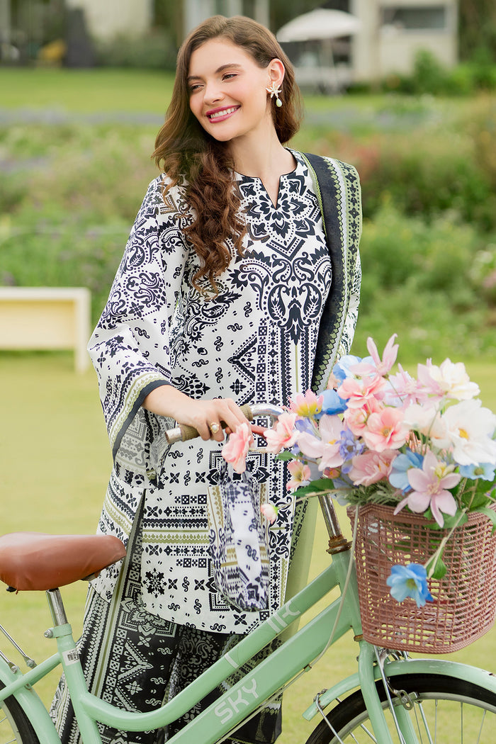 Jazmin | Summer Lawn 26 | USE-9237 - Dress - available at Maria Faisal in UK and USA.