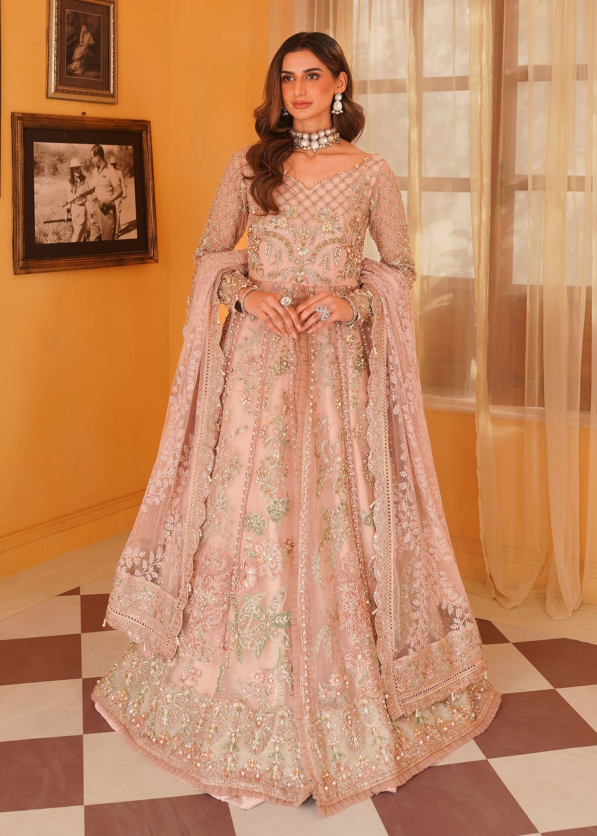 Mehak Yaqoob | Serene Vol 3 | Salmon Pink - Wedding Dress 