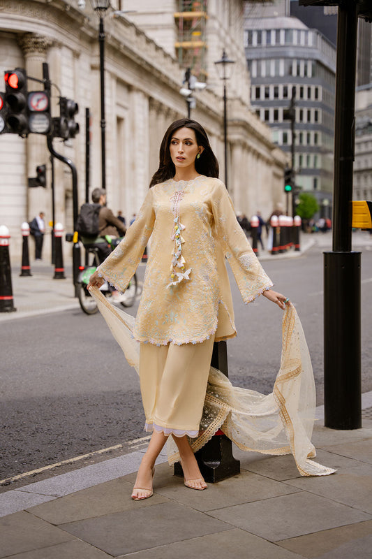 Sobia Nazir | Nimr 26 | Zarqa - Luxury Dress - available at Maria Faisal in UK and USA.