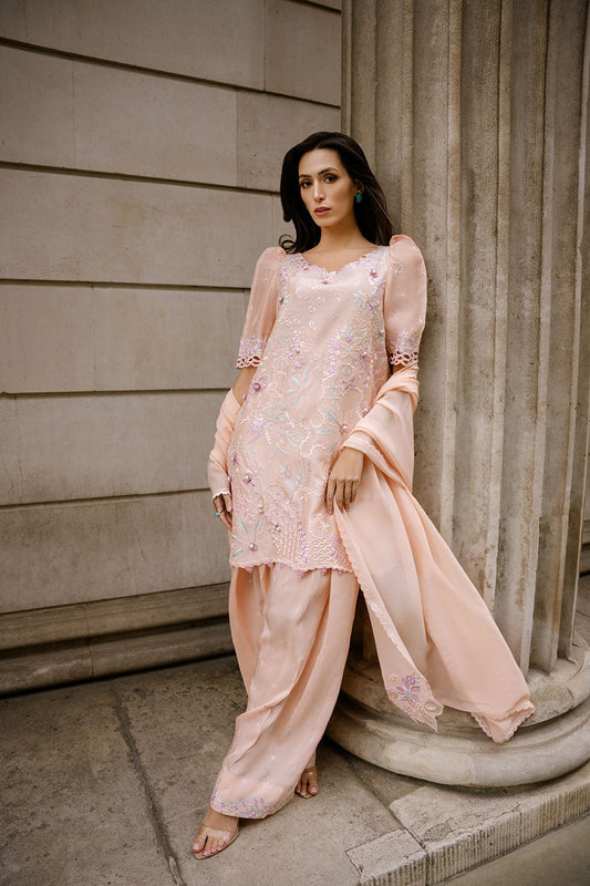 Sobia Nazir | Nimr 26 | Rose - Luxury Dress - available at Maria Faisal in UK and USA.