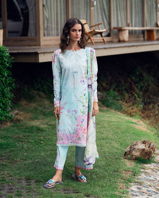 Roheenaz | Garden Veal Printed Lawn 25 | Twilight Fizz by Maria Faisal - Registered Vendor of : Roheenaz - type : Ladies Clothes - 100% original wedding dresses