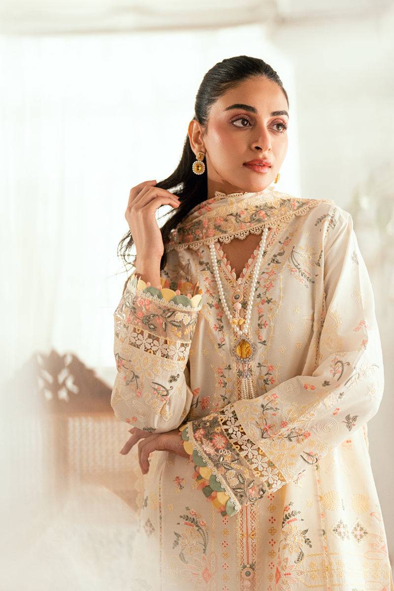 Qalamkar | Luxury Lawn Eid Edit | SB-01 Rina by Maria Faisal - Registered Vendor of : Qalamkar - type : Ladies Clothes - 100% original wedding dresses