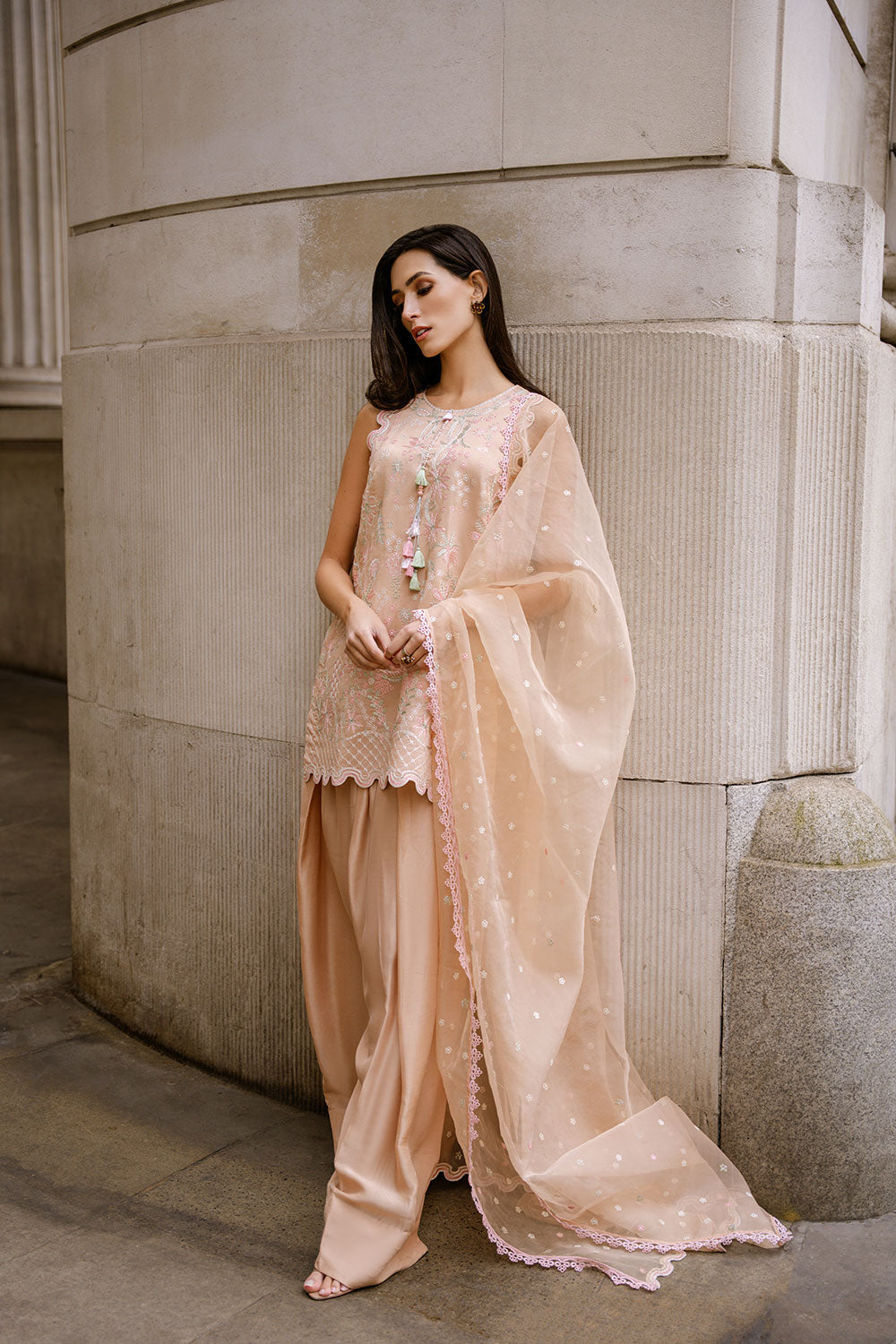 Sobia Nazir | Nimr 26 | Safa - Luxury Dress - available at Maria Faisal in UK and USA.