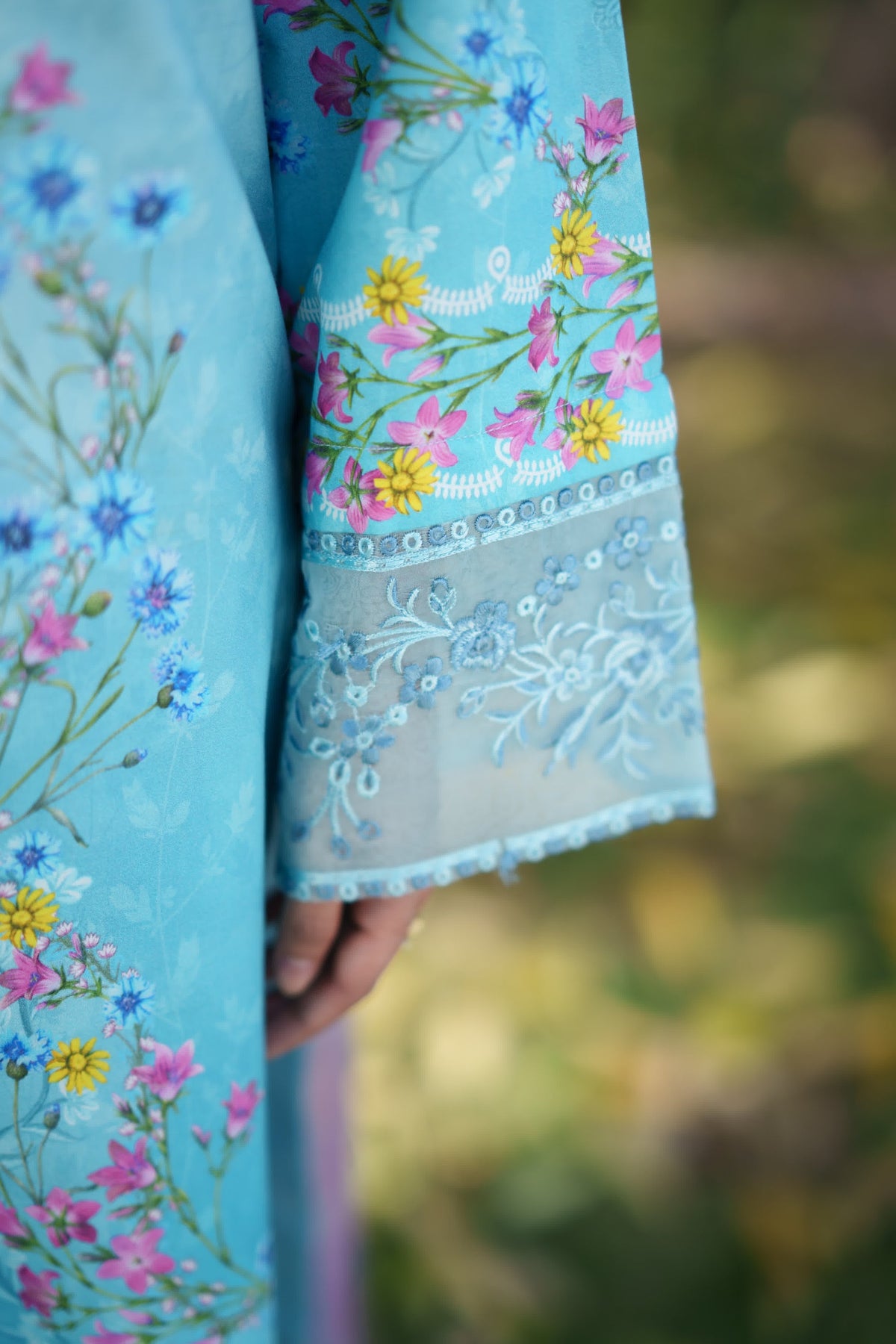 Neeshay | Summer Lines | CELESTIA - Luxury Dress - available at Maria Faisal in UK and USA.