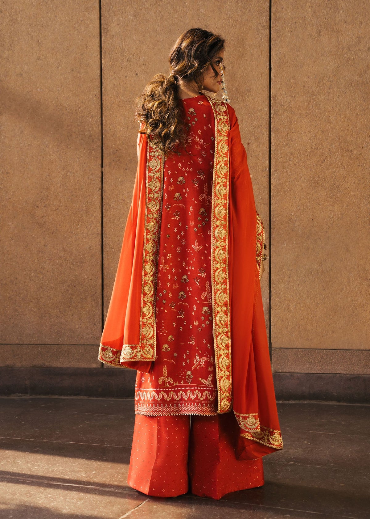 Crimson | Silk Eid Pret | Patakha - Scarlet