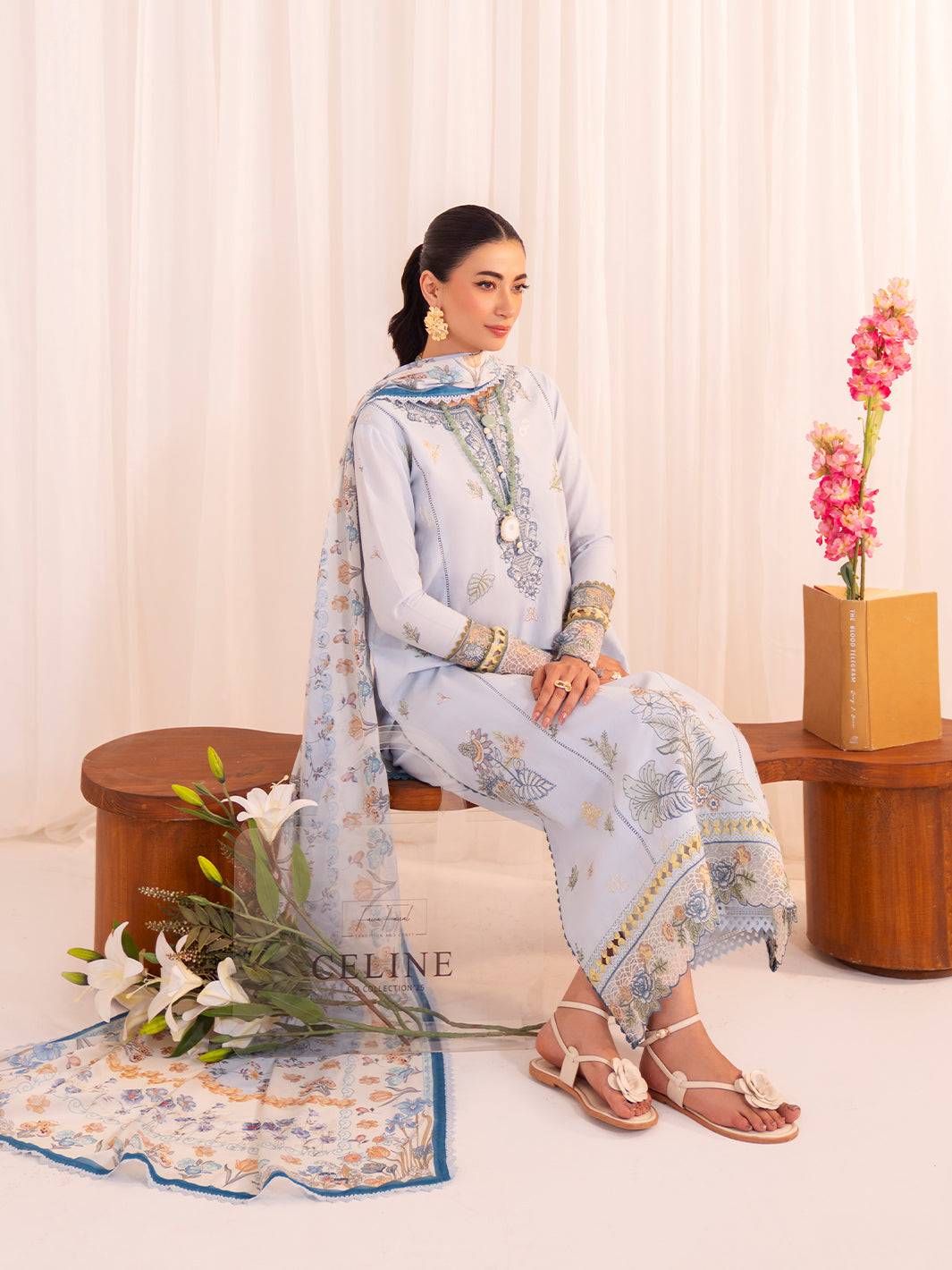 Faiza Faisal | Celine Eid 25 | ROMY by Maria Faisal - Registered Vendor of : Faiza Faisal - type : Ladies Clothes - 100% original wedding dresses