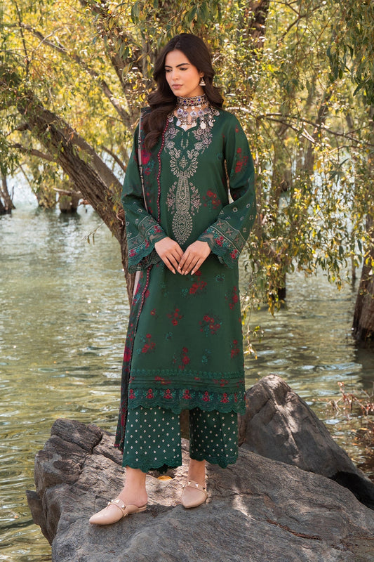 Charizma | Combination Linen 26 | CCW7-14 - Luxury Dress - available at Maria Faisal in UK and USA.