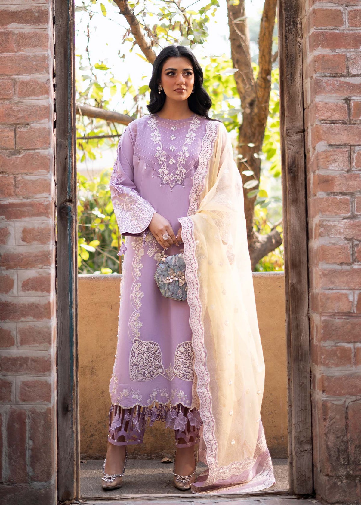 Fozia Khalid | Blossom Festive Lawn 25 | Iris by Maria Faisal - Registered Vendor of : Fozia Khalid - type : Ladies Clothes - 100% original wedding dresses