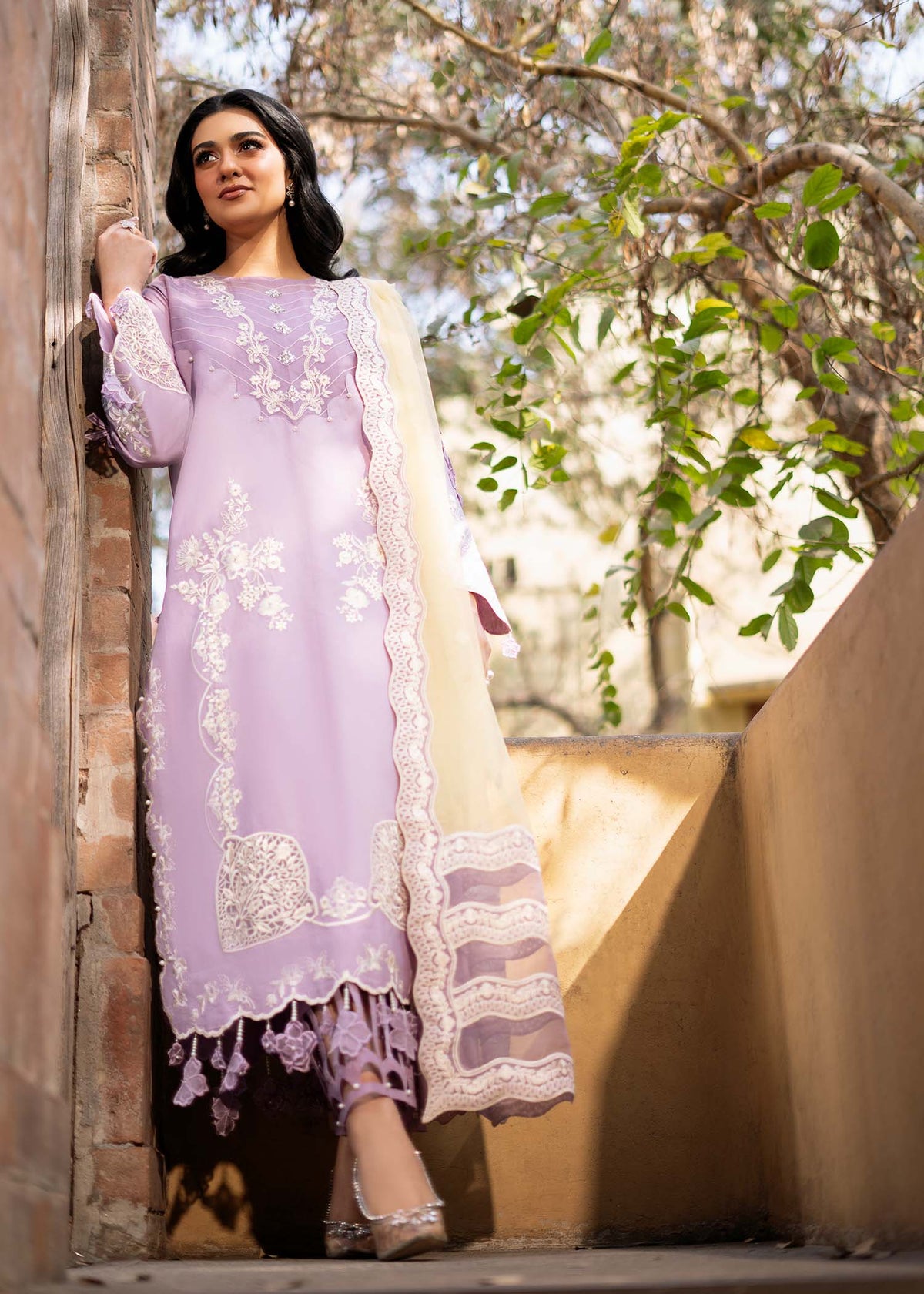 Fozia Khalid | Blossom Festive Lawn 25 | Iris by Maria Faisal - Registered Vendor of : Fozia Khalid - type : Ladies Clothes - 100% original wedding dresses