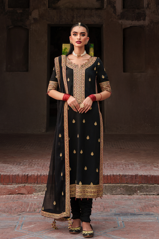 Saad Shaikh | Zaria Festive Pret 25 | NOVA - Formal Dress - available at Maria Faisal in UK and USA.