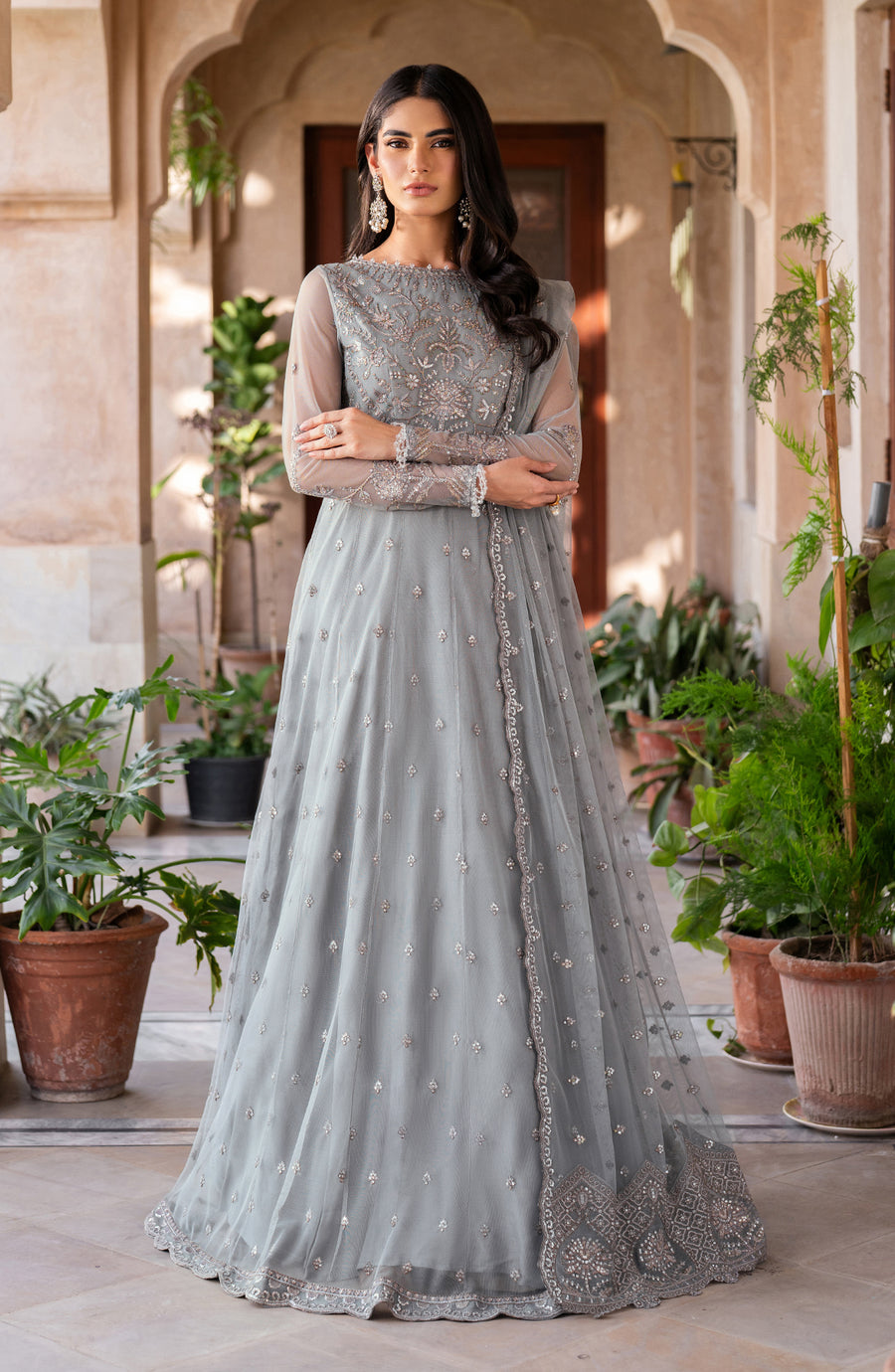 Zarif | Sahiba Formals | UNST-SBA-04 YASMIN - Ladies Clothes - Maria Faisal