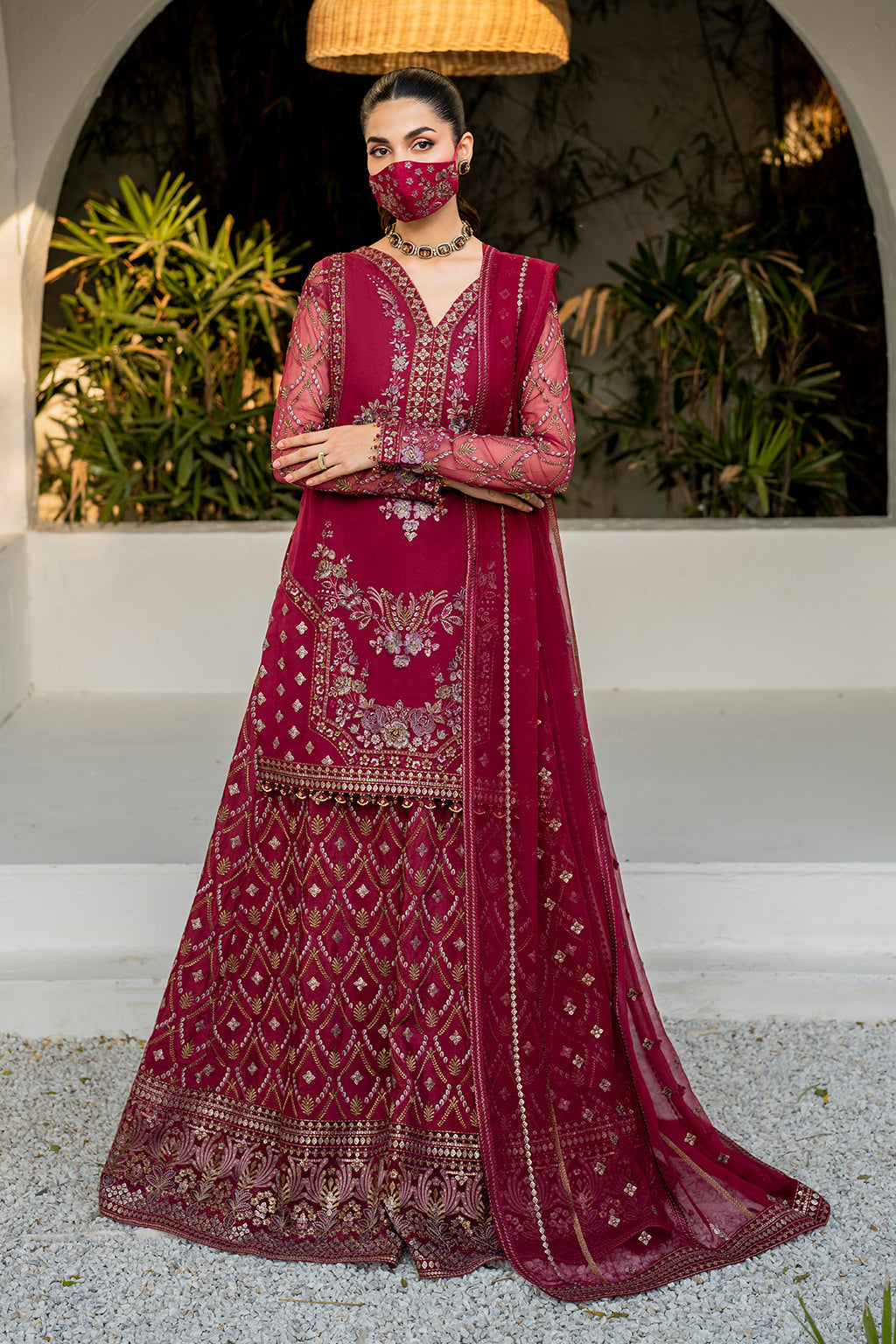 Flossie | Naqsh Formals | S-1402 (B) - Ladies Clothes - Maria Faisal