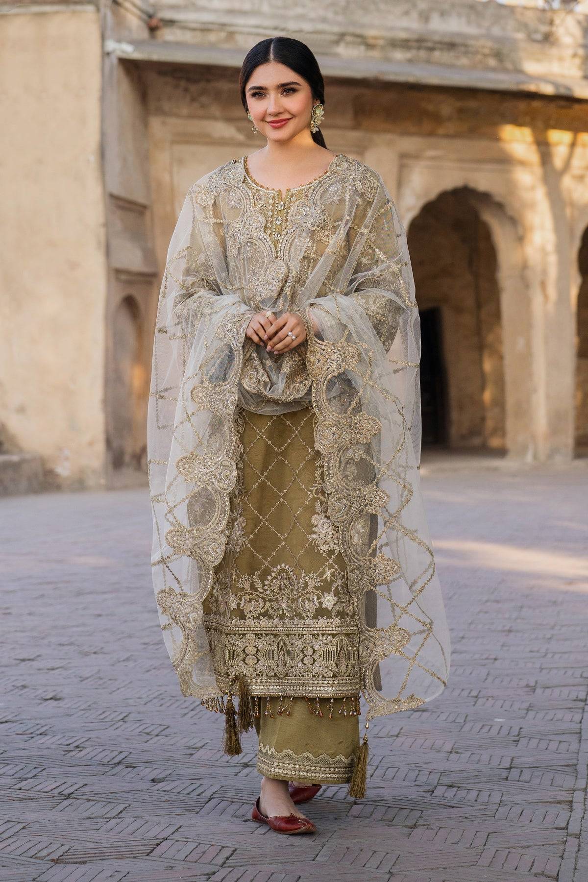 Imrozia Premium | Meeras Luxury Eid 25 | I-226 RUTAJ by Maria Faisal - Registered Vendor of : Imrozia Premium - type : Ladies Clothes - 100% original wedding dresses