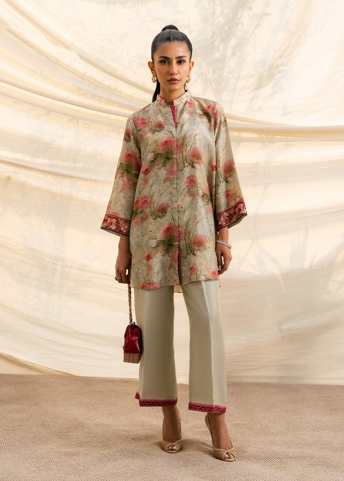 Mahgul | Ambi Bagh Silk Edit | Abeer - Luxury Dress - available at Maria Faisal in UK and USA.