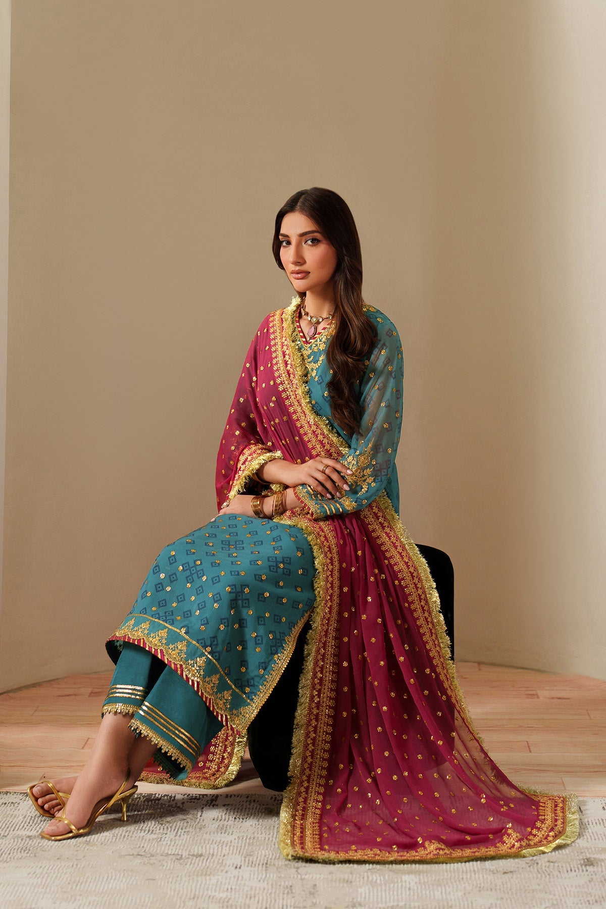 Alizeh | Fleur Chiffon |  AF-CH-2192-Elaira - Ladies Clothes - Maria Faisal