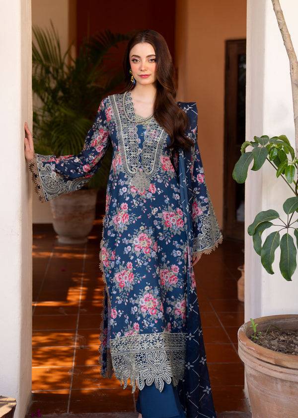 Myeesha | Lamhay Luxury Lawn 25 | Zohra by Maria Faisal - Registered Vendor of : Myeesha - type : Ladies Clothes - 100% original wedding dresses