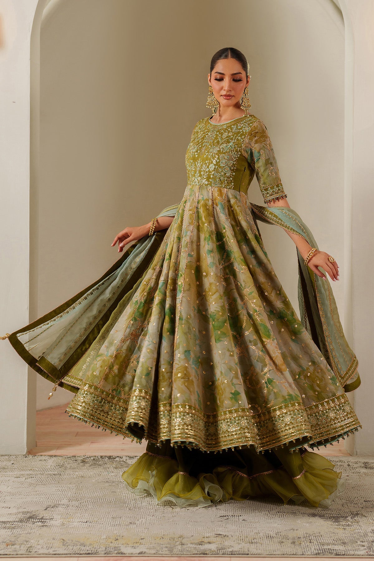 Alizeh | Fleur Chiffon |  AF-CH-2195-Renee - Ladies Clothes - Maria Faisal