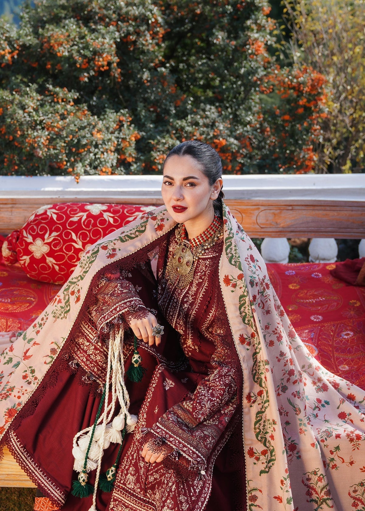 Hussain Rehar | Winter Shawl 24 | Zaran - Ladies Clothes - Maria Faisal