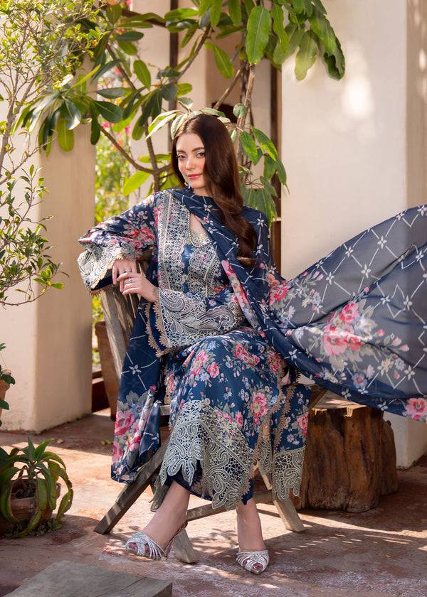 Myeesha | Lamhay Luxury Lawn 25 | Zohra by Maria Faisal - Registered Vendor of : Myeesha - type : Ladies Clothes - 100% original wedding dresses