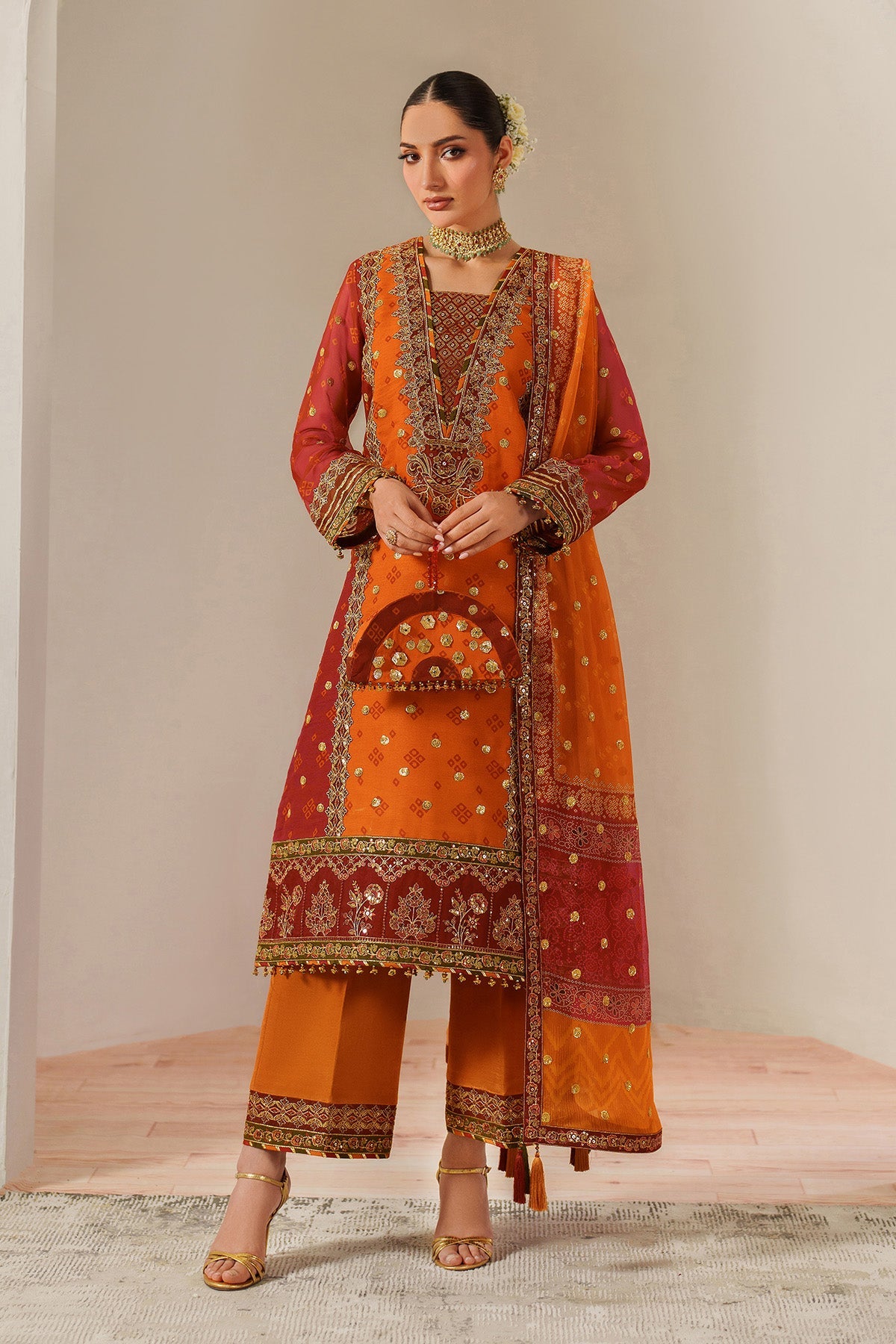 Alizeh | Fleur Chiffon |  AF-CH-2194-Zyne - Ladies Clothes - Maria Faisal