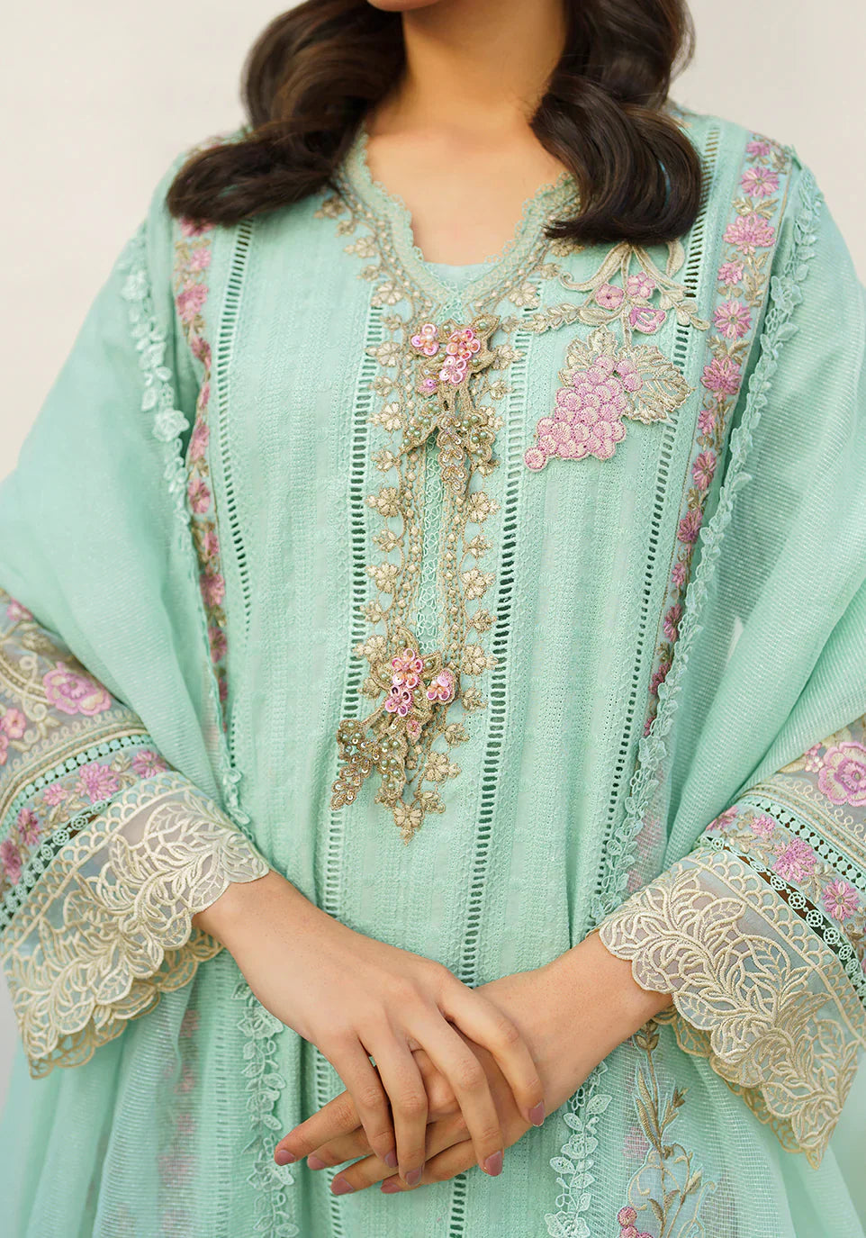 Zarqash | Belle Ame 24 | BL 006 Aqua Blue - Luxury - Maria Faisal