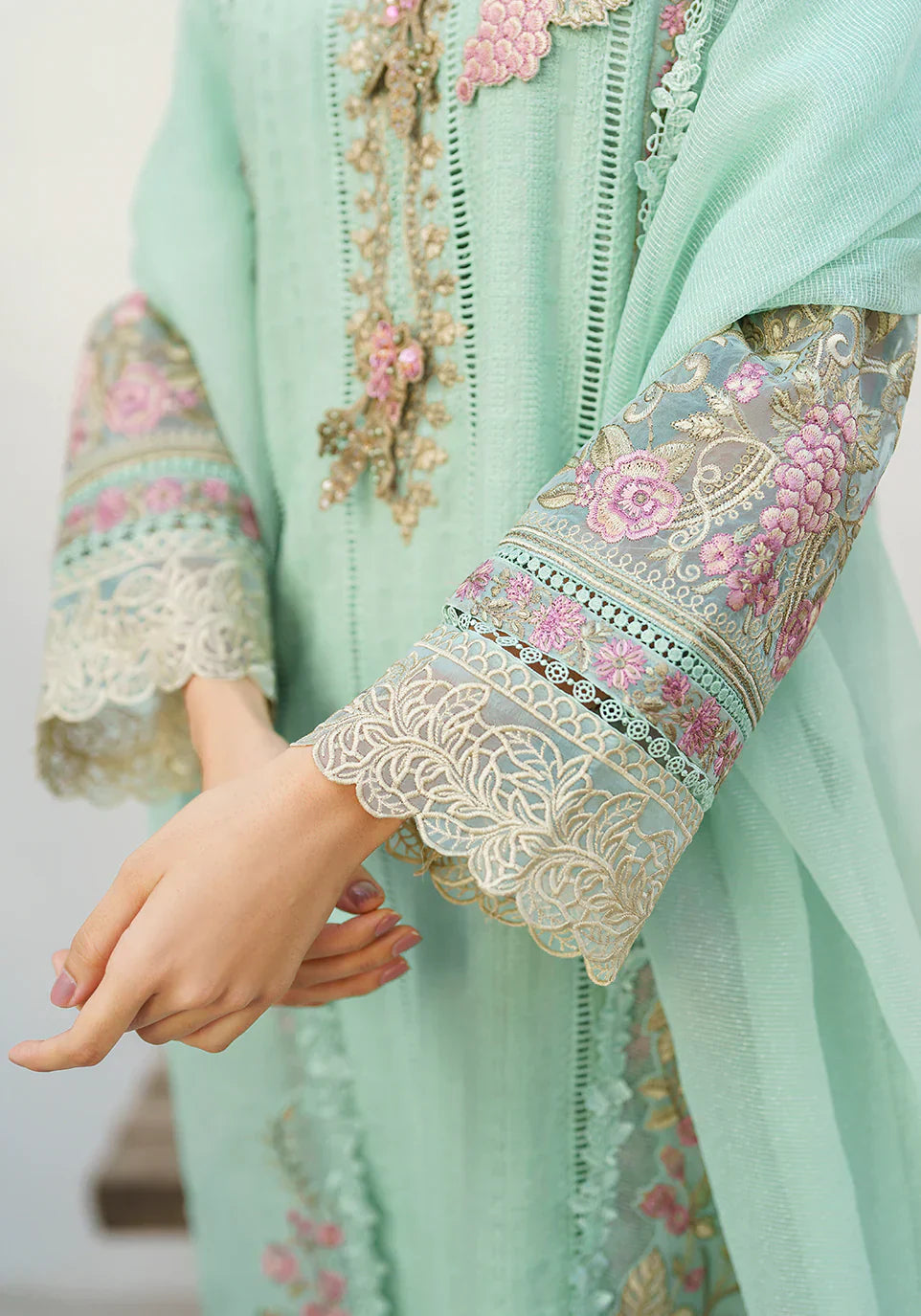 Zarqash | Belle Ame 24 | BL 006 Aqua Blue - Luxury - Maria Faisal
