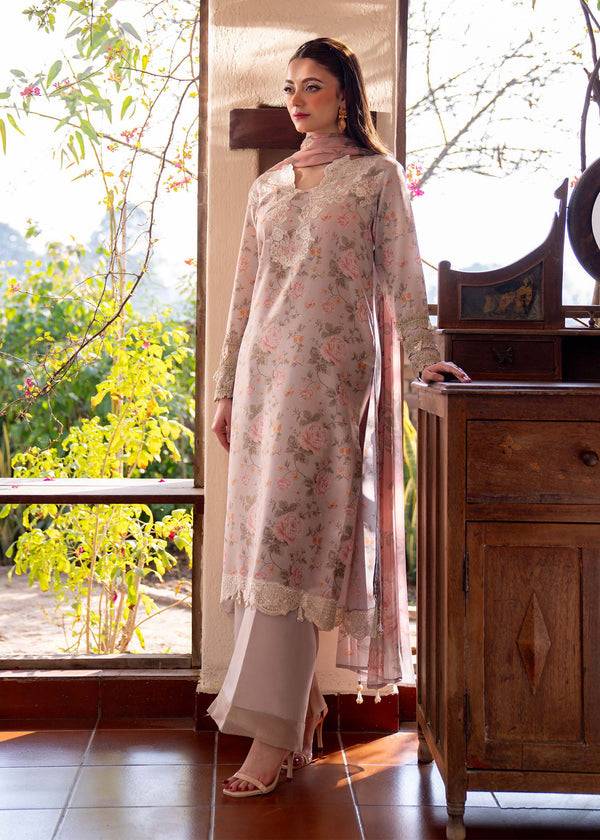 Myeesha | Lamhay Luxury Lawn 25 | Kanwal (Long Shirt) by Maria Faisal - Registered Vendor of : Myeesha - type : Ladies Clothes - 100% original wedding dresses