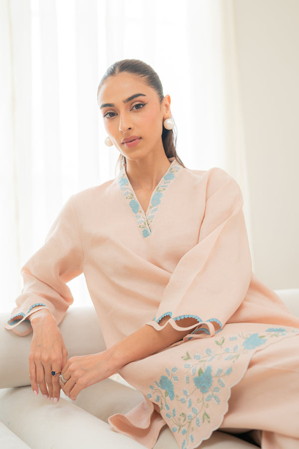 Sahar | Pre Essential Emb Edit | Desert Pearl - Ladies Clothes - Maria Faisal
