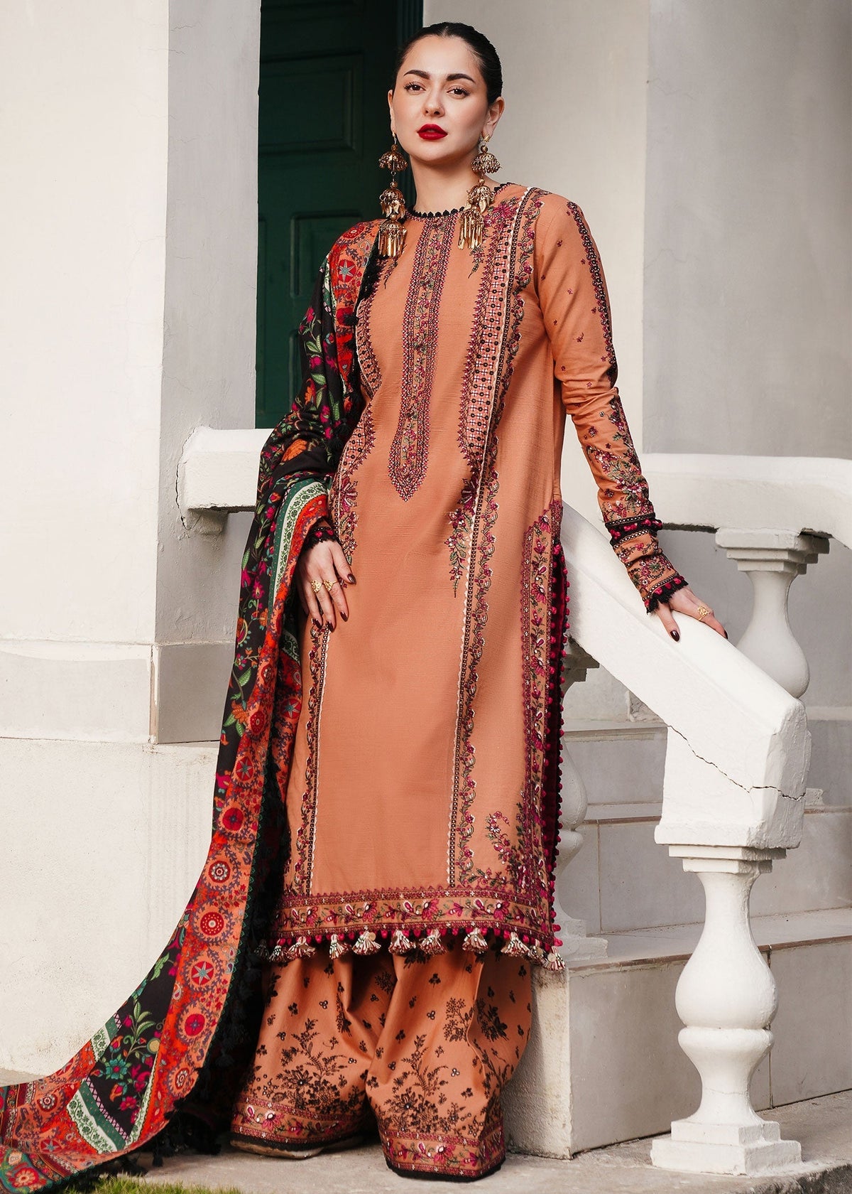 Hussain Rehar | Winter Shawl 24 | Sahira - Ladies Clothes - Maria Faisal