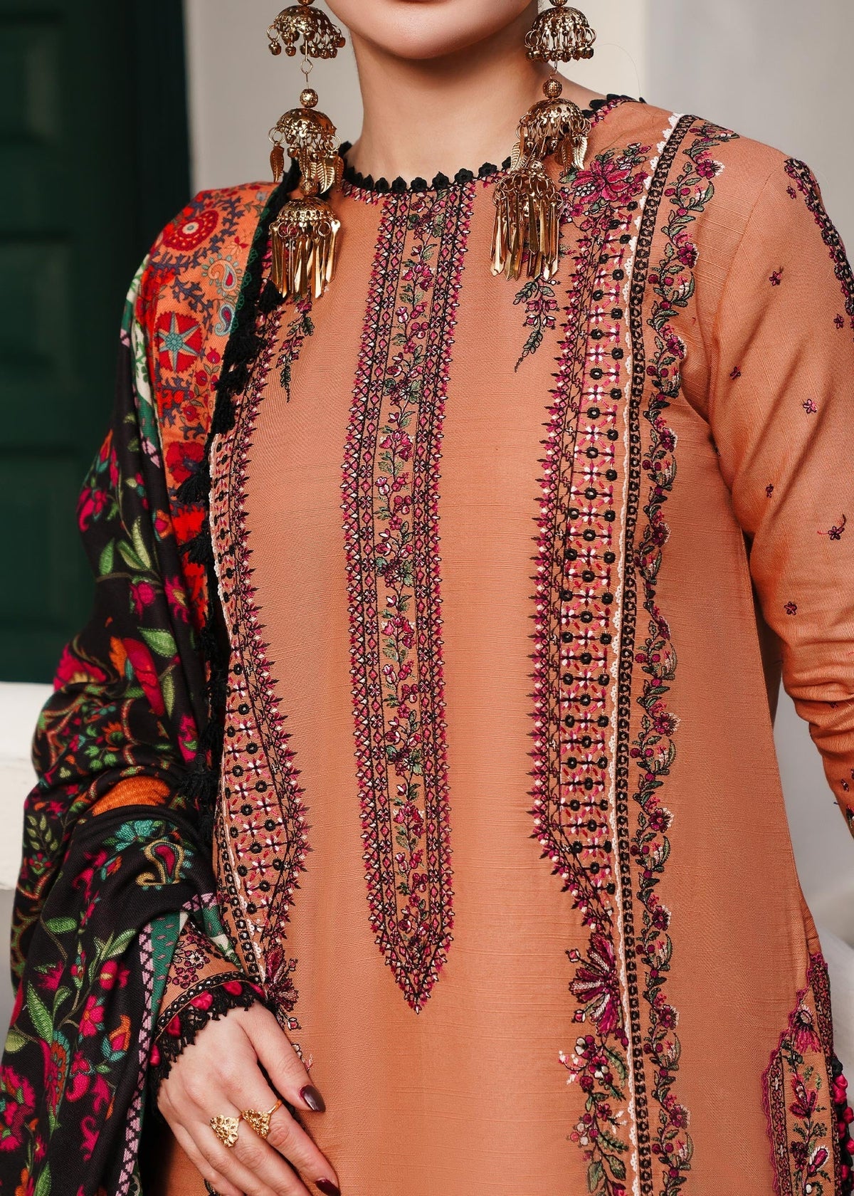 Hussain Rehar | Winter Shawl 24 | Sahira - Ladies Clothes - Maria Faisal