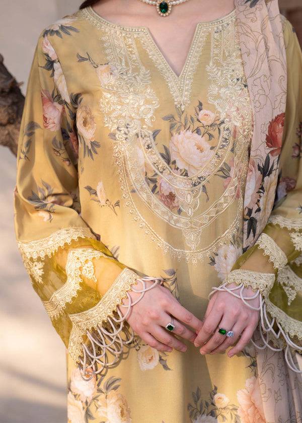 Myeesha | Lamhay Luxury Lawn 25 | Zarnish by Maria Faisal - Registered Vendor of : Myeesha - type : Ladies Clothes - 100% original wedding dresses