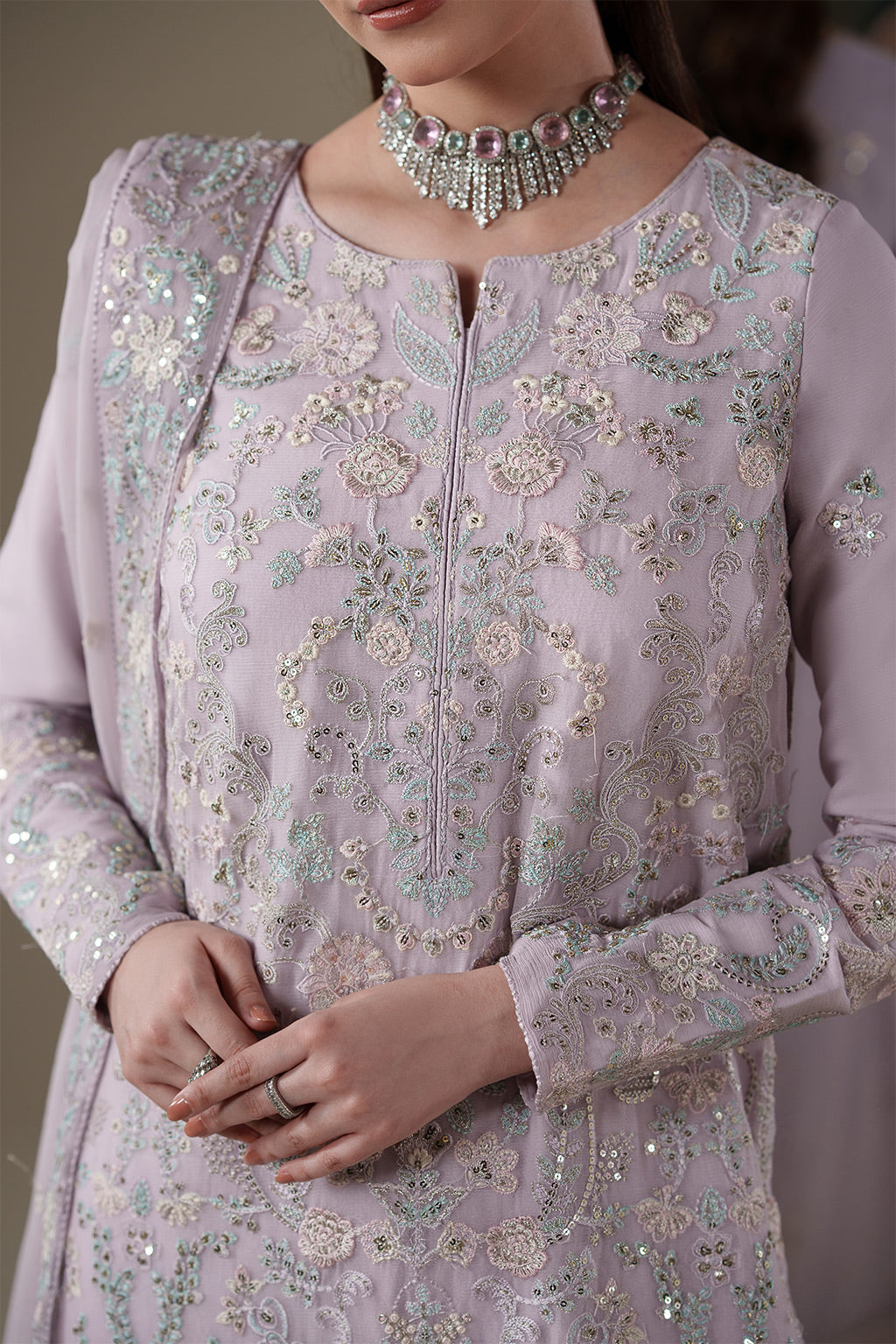 Emaan Adeel | Nouvelle Luxury Chiffon |MIRA - Formal Dress - available at Maria Faisal in UK and USA.