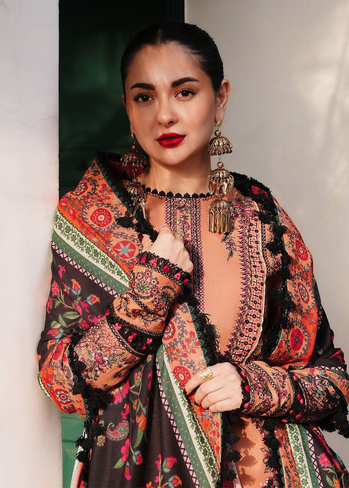 Hussain Rehar | Winter Shawl 24 | Sahira - Ladies Clothes - Maria Faisal