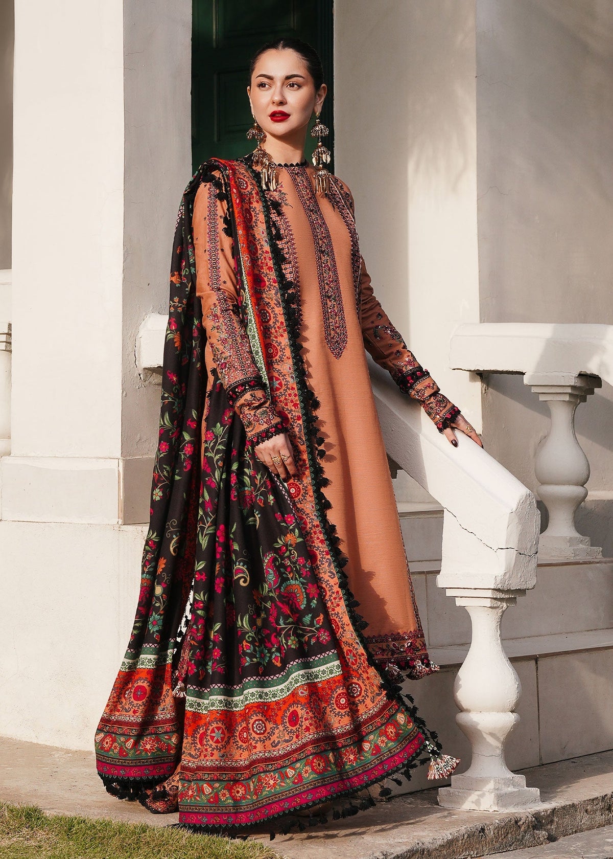 Hussain Rehar | Winter Shawl 24 | Sahira - Ladies Clothes - Maria Faisal