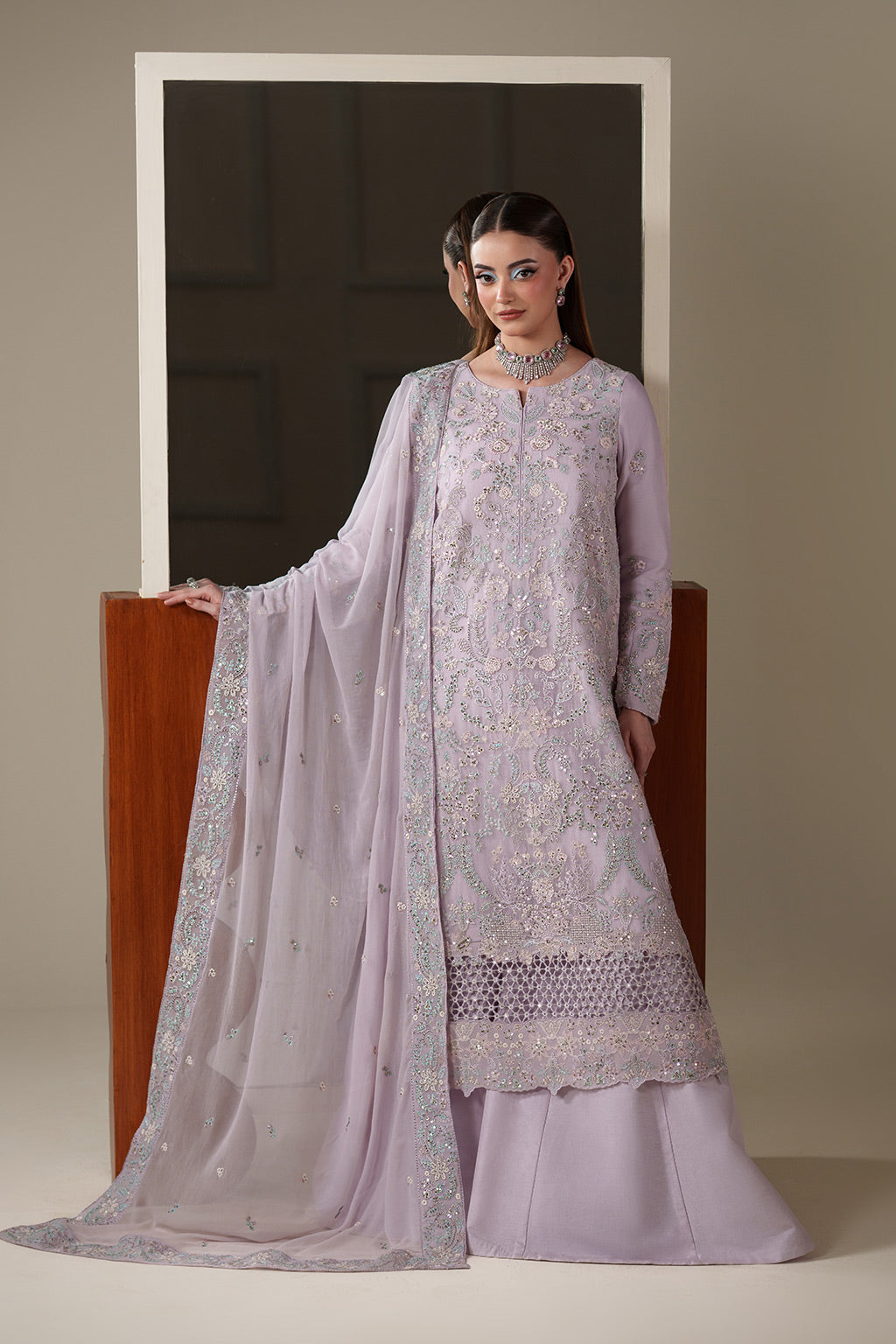 Emaan Adeel | Nouvelle Luxury Chiffon |MIRA - Formal Dress - available at Maria Faisal in UK and USA.