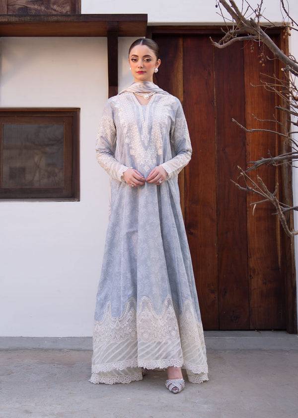 Myeesha | Lamhay Luxury Lawn 25 | Aabroo by Maria Faisal - Registered Vendor of : Myeesha - type : Ladies Clothes - 100% original wedding dresses