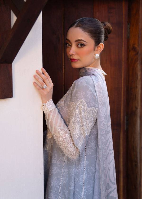 Myeesha | Lamhay Luxury Lawn 25 | Aabroo by Maria Faisal - Registered Vendor of : Myeesha - type : Ladies Clothes - 100% original wedding dresses