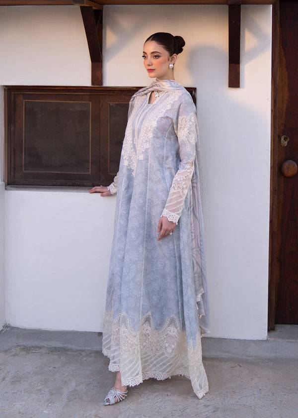 Myeesha | Lamhay Luxury Lawn 25 | Aabroo by Maria Faisal - Registered Vendor of : Myeesha - type : Ladies Clothes - 100% original wedding dresses