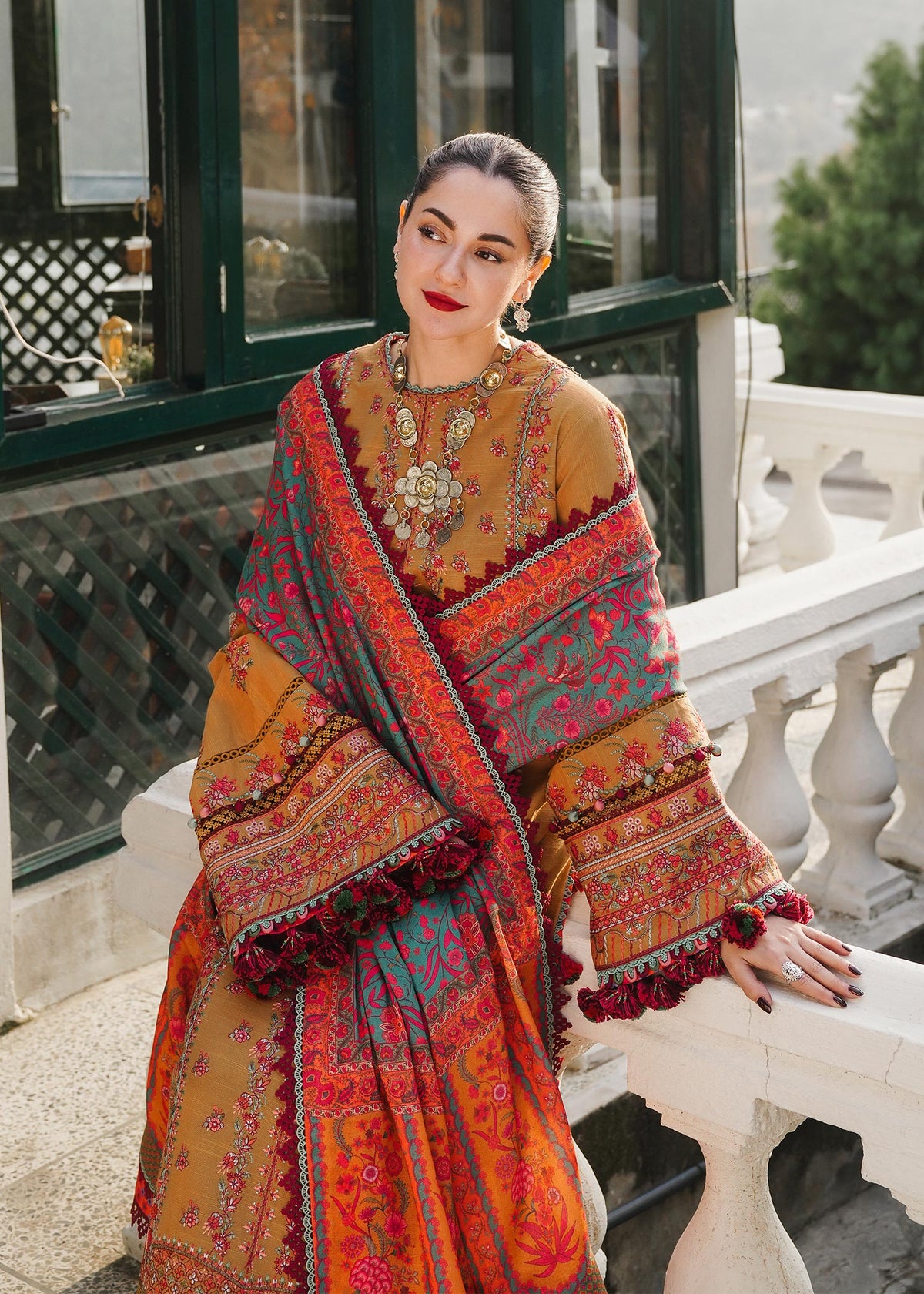 Hussain Rehar | Winter Shawl 24 | Horain - Ladies Clothes - Maria Faisal