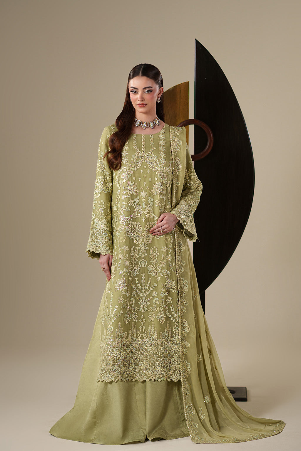 Emaan Adeel | Nouvelle Luxury Chiffon | NOLA - Formal Dress - available at Maria Faisal in UK and USA.