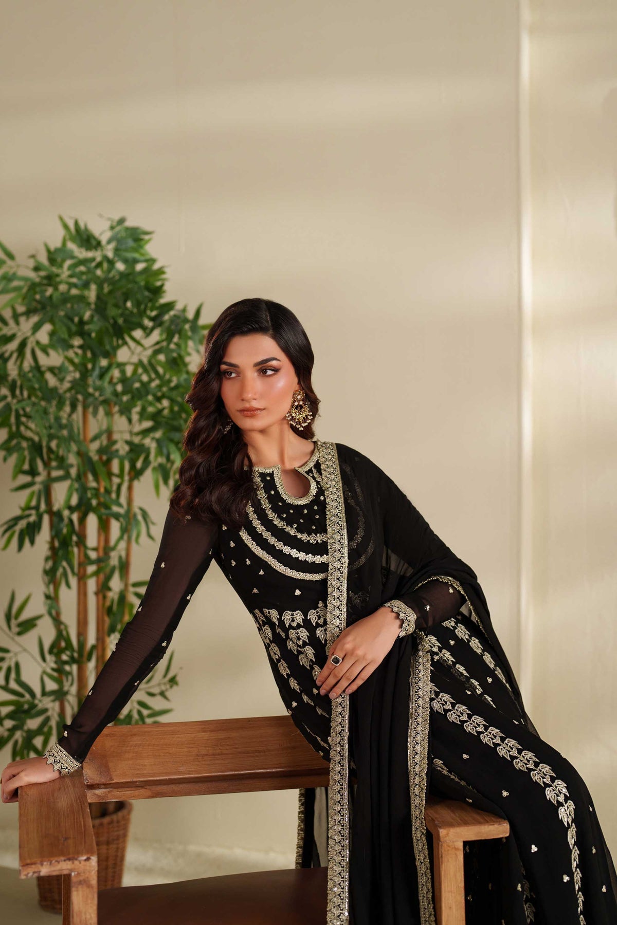 Akbar Aslam | Formal Pret | Parizay - Formal Dress - available at Maria Faisal in UK and USA.