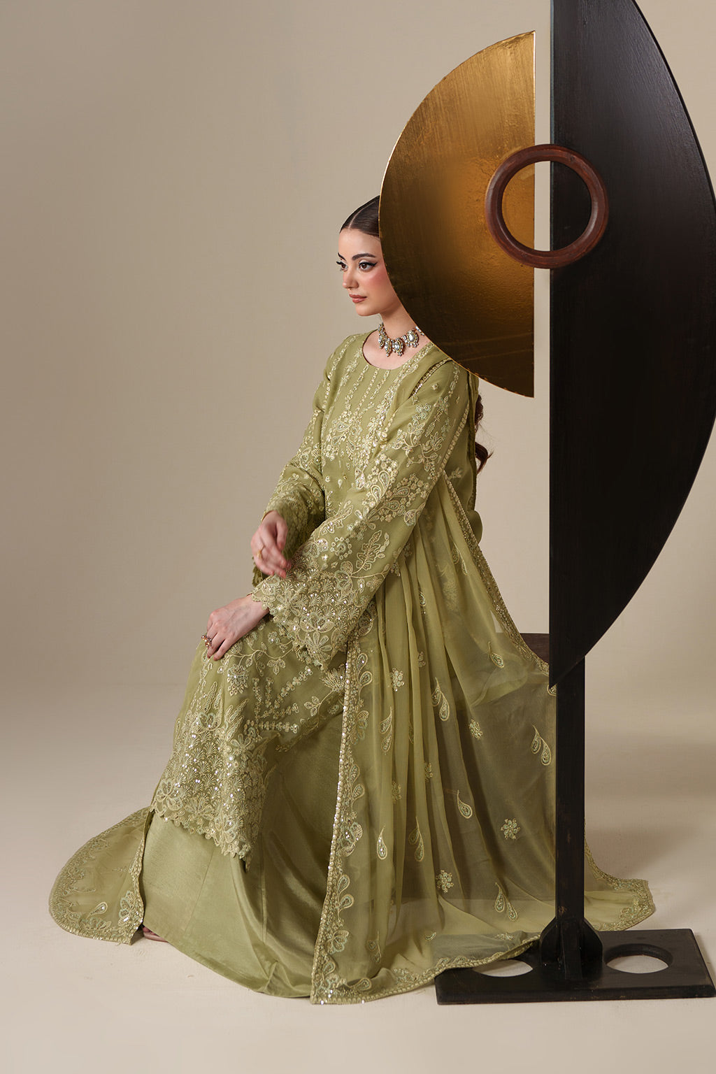 Emaan Adeel | Nouvelle Luxury Chiffon | NOLA - Formal Dress - available at Maria Faisal in UK and USA.