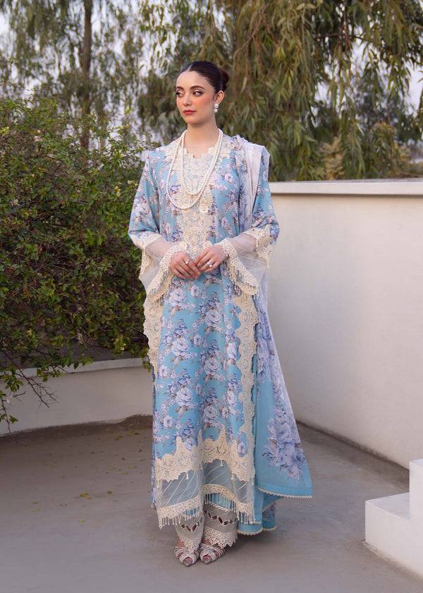 Myeesha | Lamhay Luxury Lawn 25 | Shabnam by Maria Faisal - Registered Vendor of : Myeesha - type : Ladies Clothes - 100% original wedding dresses
