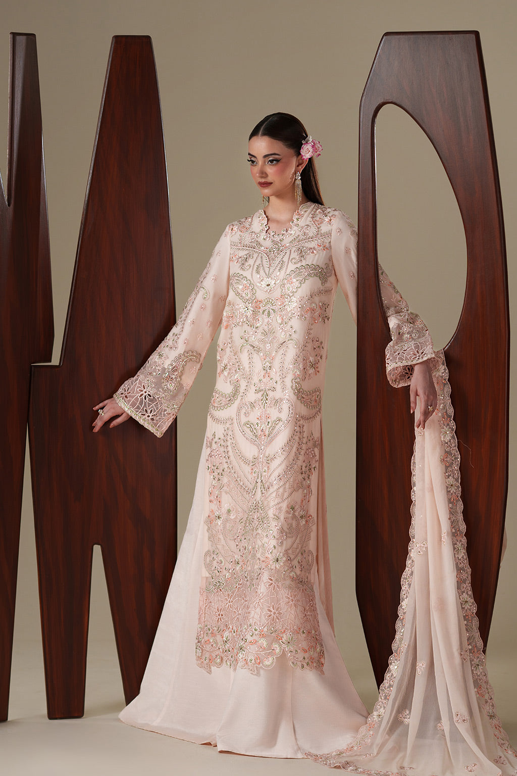 Emaan Adeel | Nouvelle Luxury Chiffon | LUMI - Formal Dress - available at Maria Faisal in UK and USA.