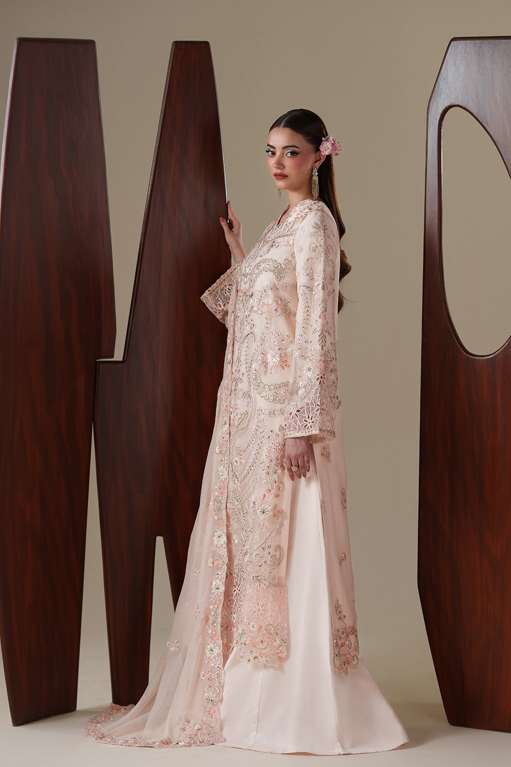 Emaan Adeel | Nouvelle Luxury Chiffon | LUMI - Formal Dress - available at Maria Faisal in UK and USA.