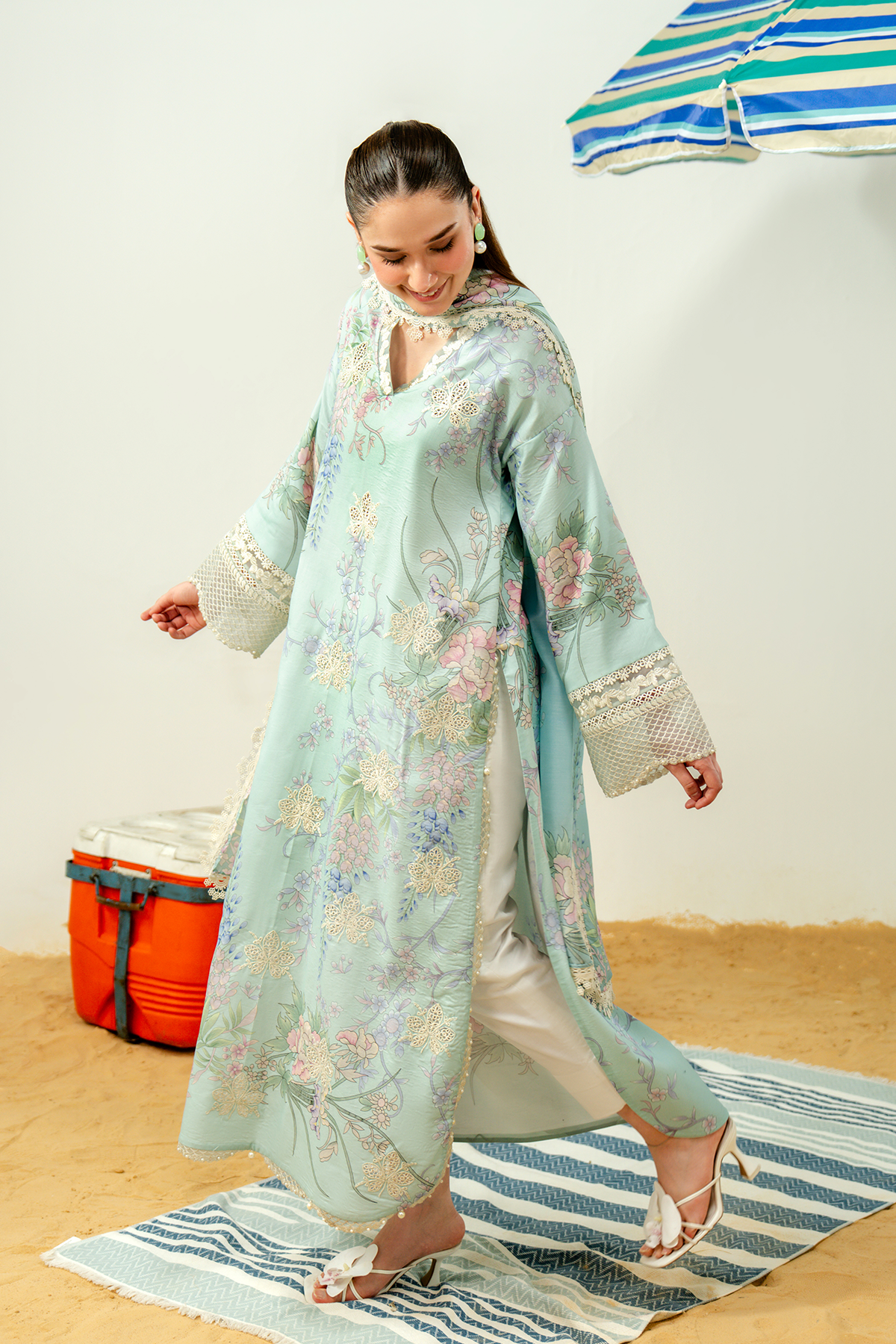 Zarposh | Sundaze Luxe Pret | Avya - Luxury Dress - available at Maria Faisal in UK and USA.