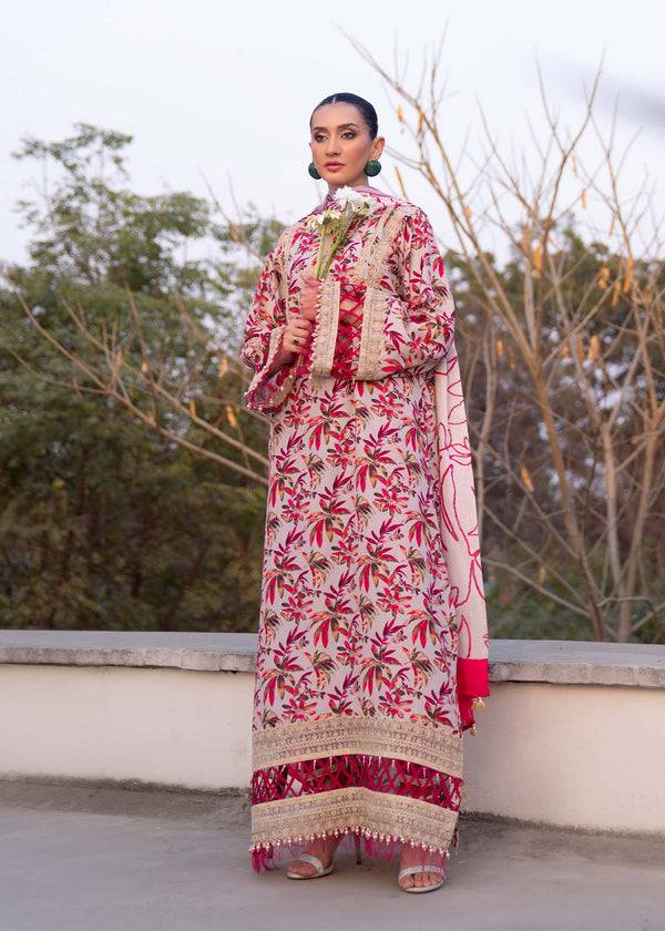 Myeesha | Lamhay Luxury Lawn 25 | Gulab by Maria Faisal - Registered Vendor of : Myeesha - type : Ladies Clothes - 100% original wedding dresses