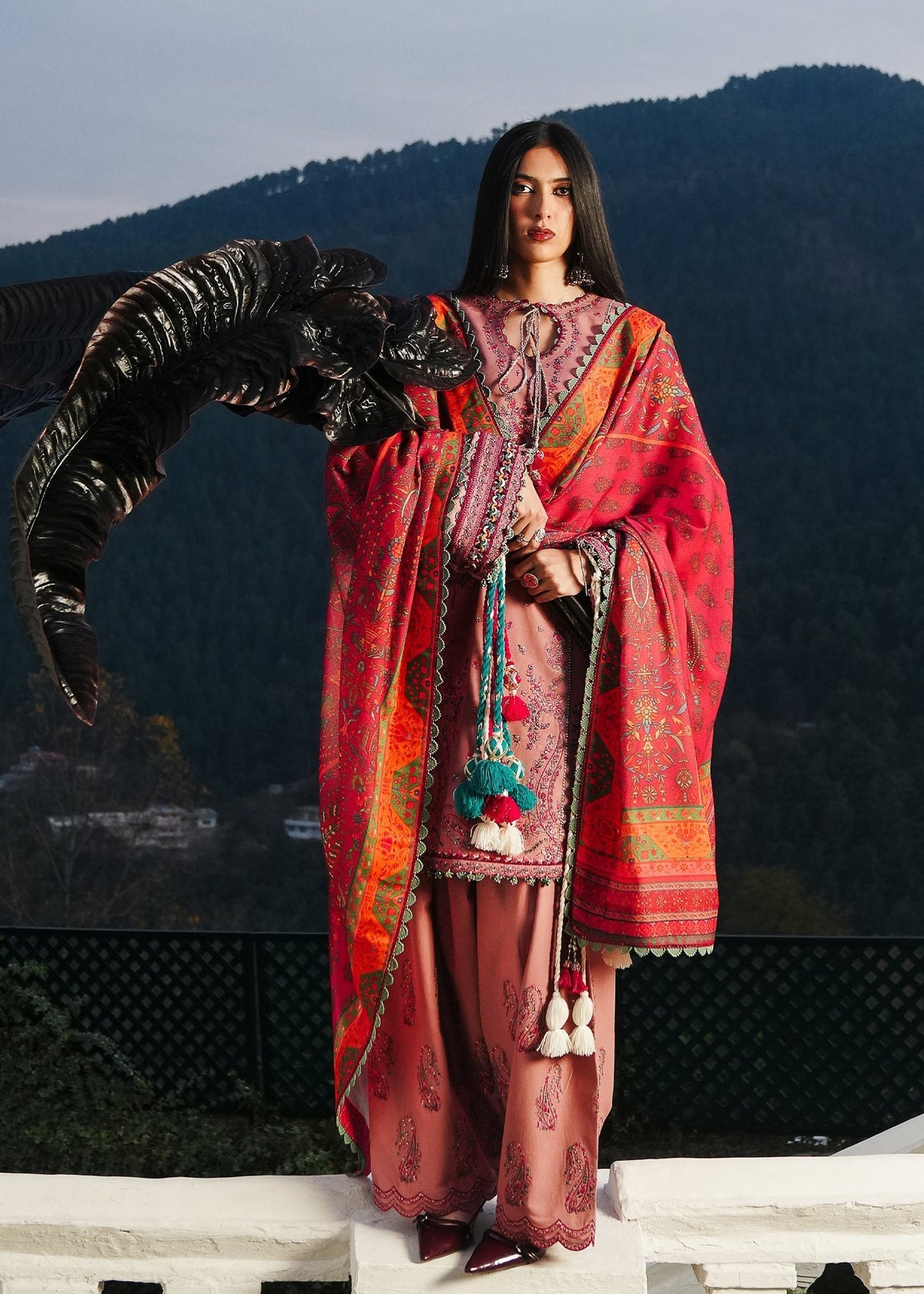 Hussain Rehar | Winter Shawl 24 | Mehr - Ladies Clothes - Maria Faisal